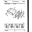 Tappan 76-4960-00-03 drawer parts diagram
