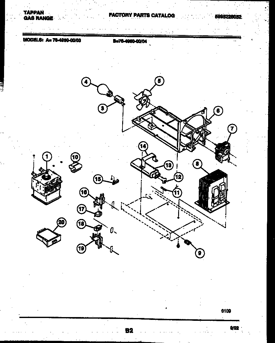 Tappan 76-4960-23-04 body parts diagram