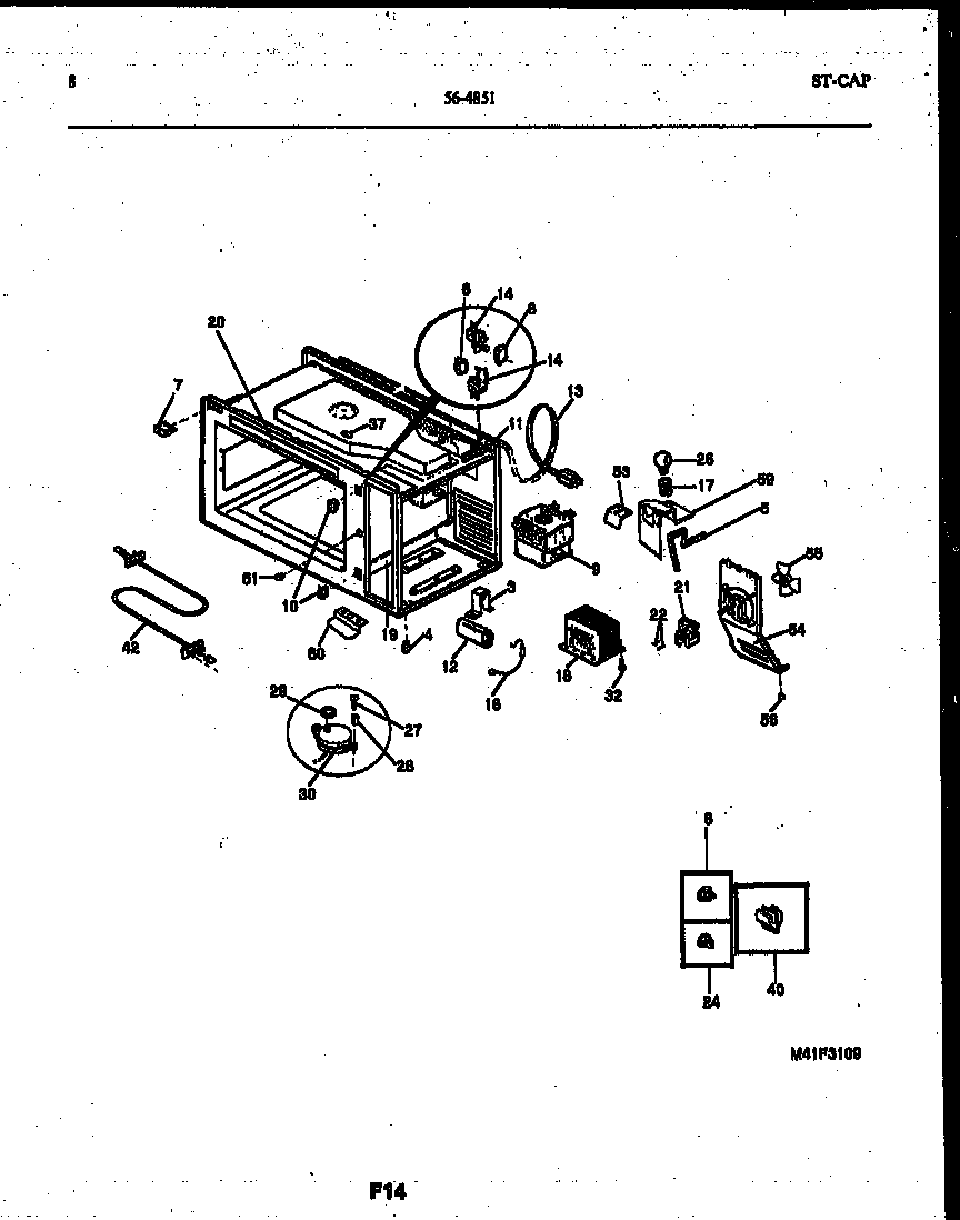 Tappan 56-4851-10-03 functional parts diagram