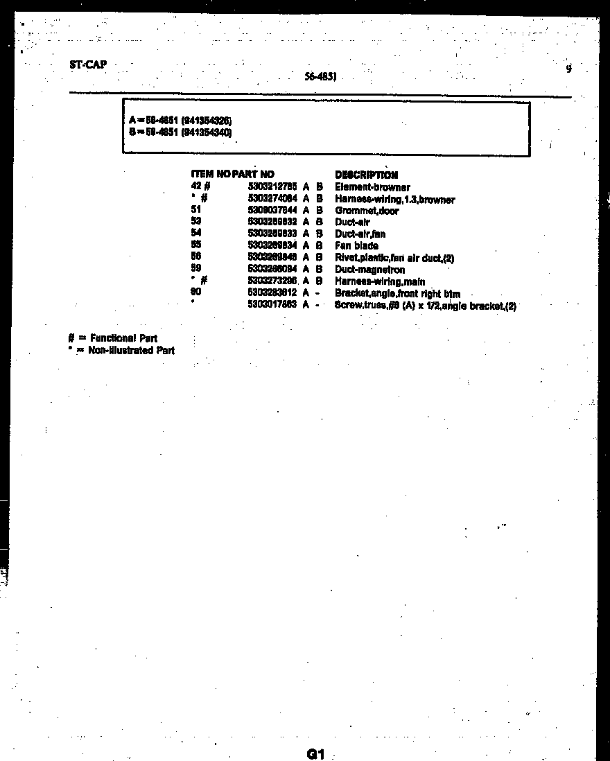 Tappan 56-4851-10-03 wrapper and body parts diagram