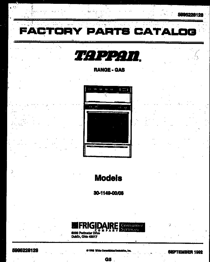 Tappan 30-1149-00-08 door parts diagram