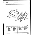 Tappan 30-3989-00-07 drawer parts diagram