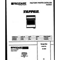 Tappan 30-3982-00-02 cover page diagram