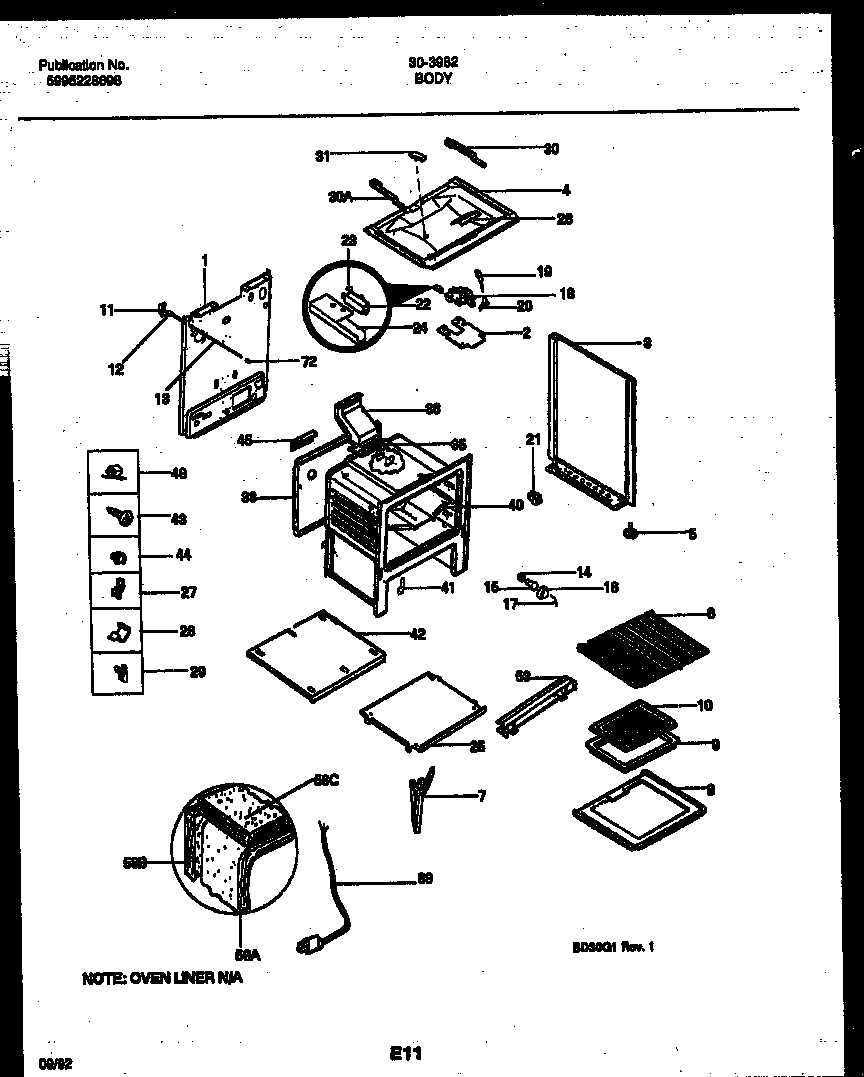 Tappan 30-3982-23-02 body parts diagram