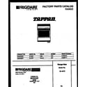 Tappan 30-4972-23-01 cover page diagram