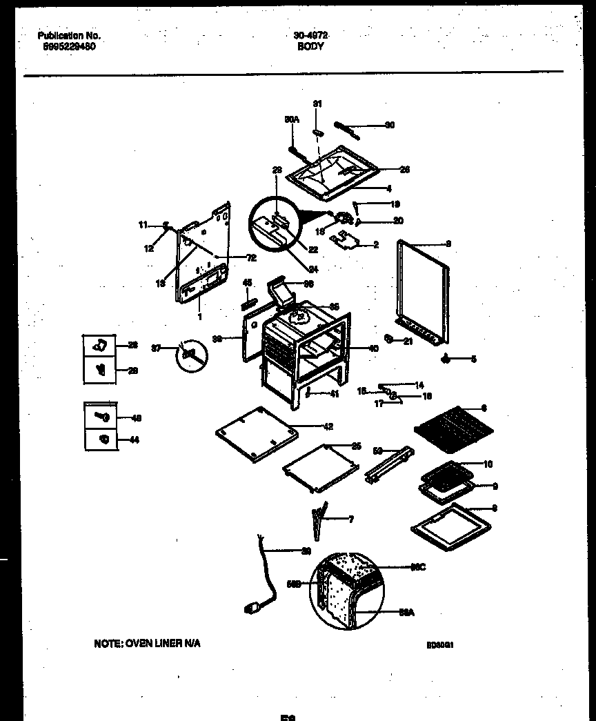 Tappan 30-4972-00-01 body parts diagram