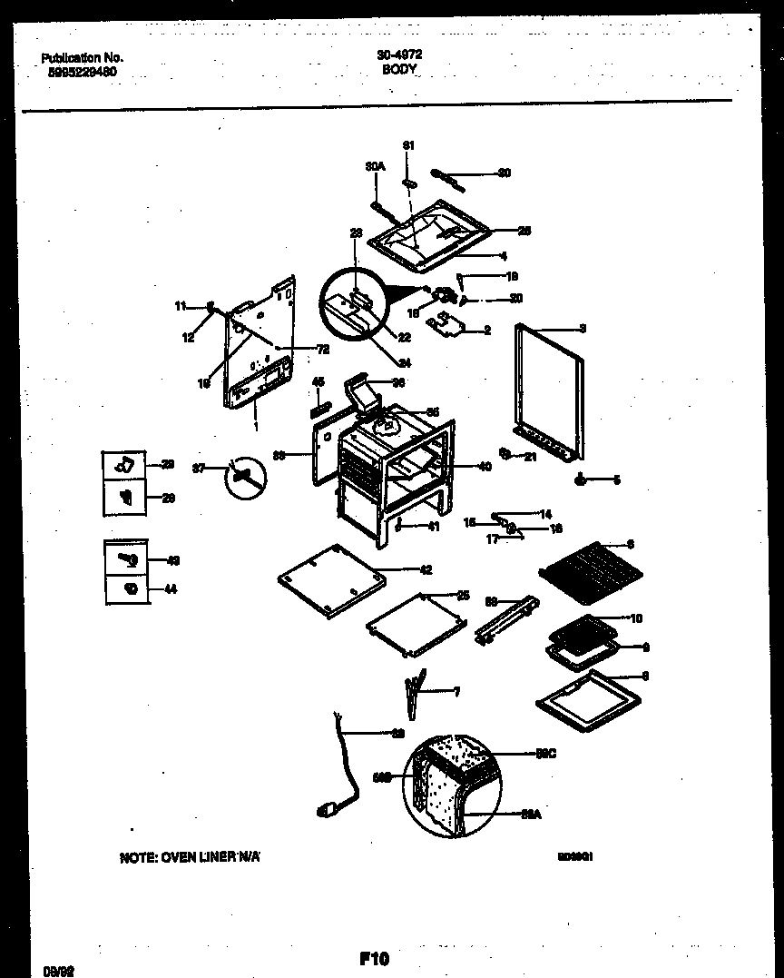 Tappan 30-4972-00-01 body parts diagram