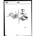 Tappan 30-4982-00-01 cooktop and drawer parts diagram