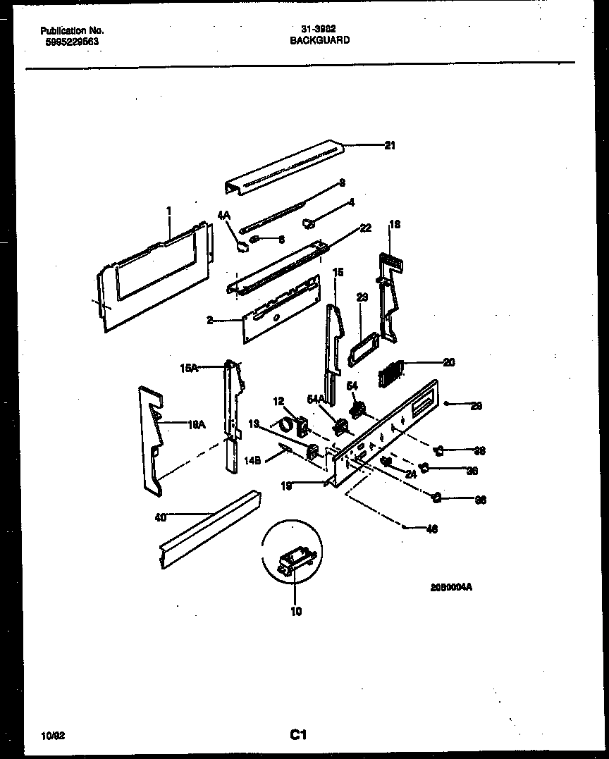 Tappan 73-3751-66-02 control panel diagram