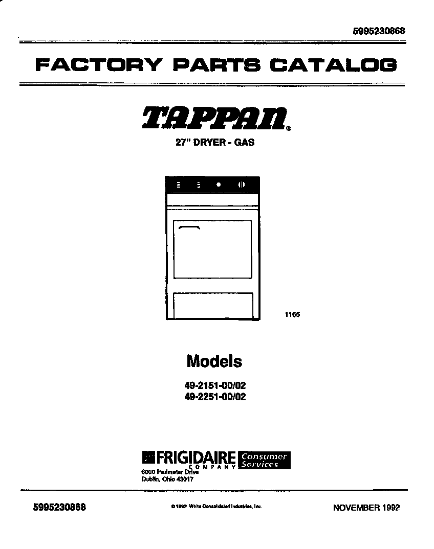 Tappan 49-2251-23-02 null diagram