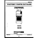Tappan 72-3651-23-02 cover page diagram