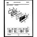 Tappan 72-3651-23-02 lower oven door parts diagram