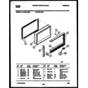 Tappan 72-3651-23-02 upper oven door parts diagram