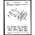 Tappan 72-3981-00-02 drawer parts diagram