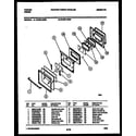 Tappan 72-3981-00-02 lower oven door parts diagram