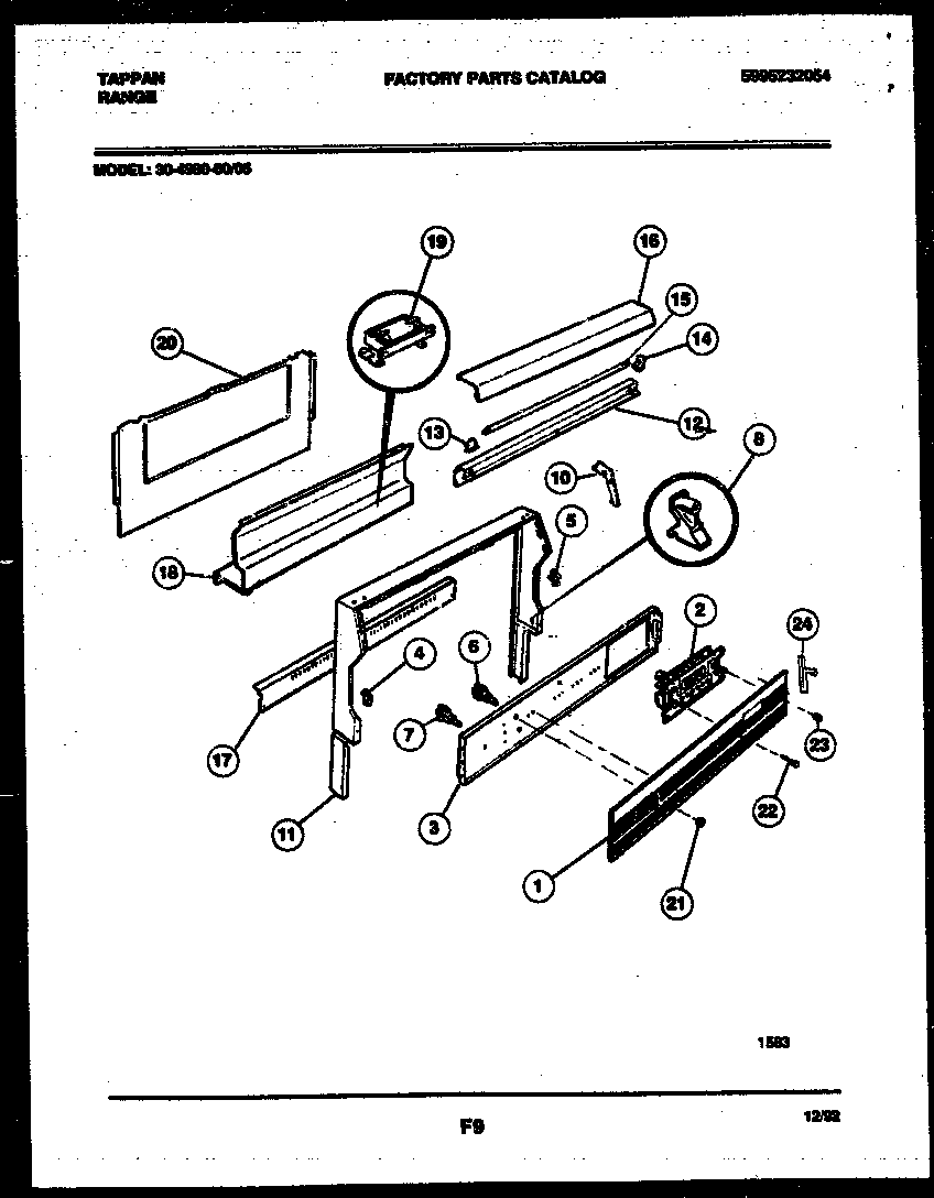 Tappan 30-4980-08-05 backguard diagram