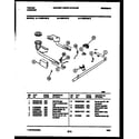 Tappan 14-2639-23-10 burner, manifold and gas control diagram