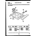 Tappan 14-2629-00-0A cooktop parts diagram