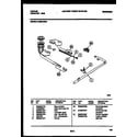 Tappan 14-2629-00-0A burner, manifold and gas control diagram