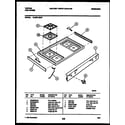 Tappan 72-3981-00-04 cooktop parts diagram