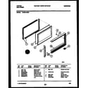 Tappan 72-3981-00-04 upper oven door parts diagram
