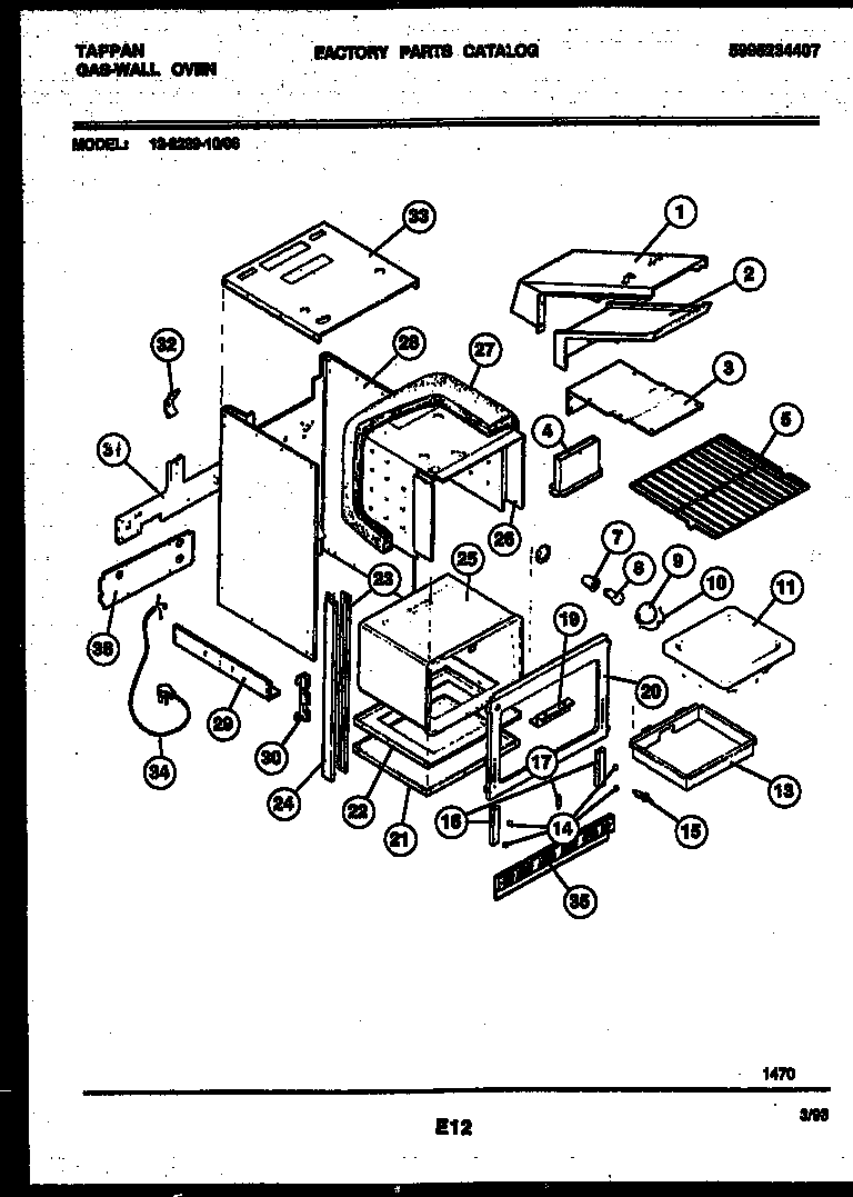 Tappan 12-2299-00-06 body parts diagram