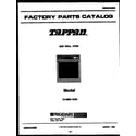 Tappan 12-4980-00-05 cover page diagram