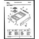 Tappan 72-3662-00-01 cooktop parts diagram