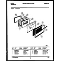 Tappan 72-3662-00-01 lower oven door parts diagram
