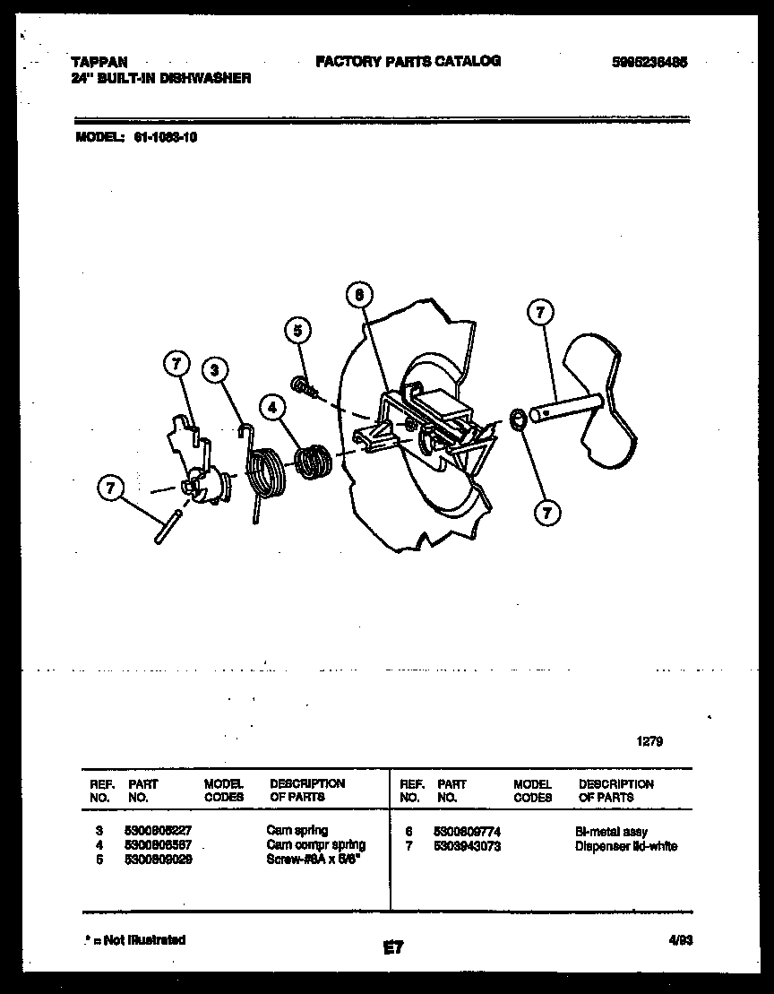 Tappan 61-1083-10-00 cam diagram
