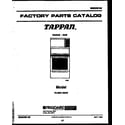 Tappan 72-3651-23-04 cover page diagram