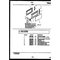 Tappan 56-2451-10-03 door parts diagram