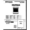 Tappan 30-1049-23-08 cover page diagram
