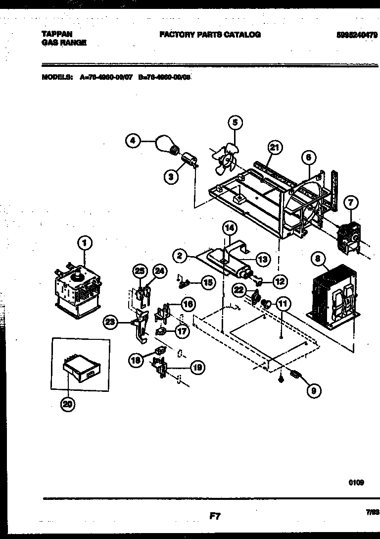 Tappan 76-4960-00-08 power control diagram
