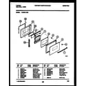 Tappan 12-3699-00-05 door parts diagram