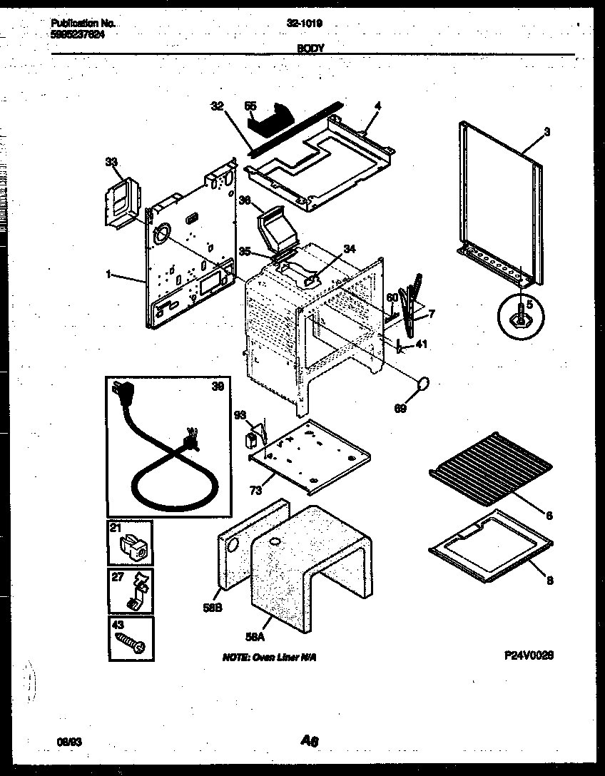 Tappan 32-1019-00-11 body parts diagram