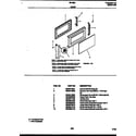 Tappan 56-3863-10-01 door parts diagram