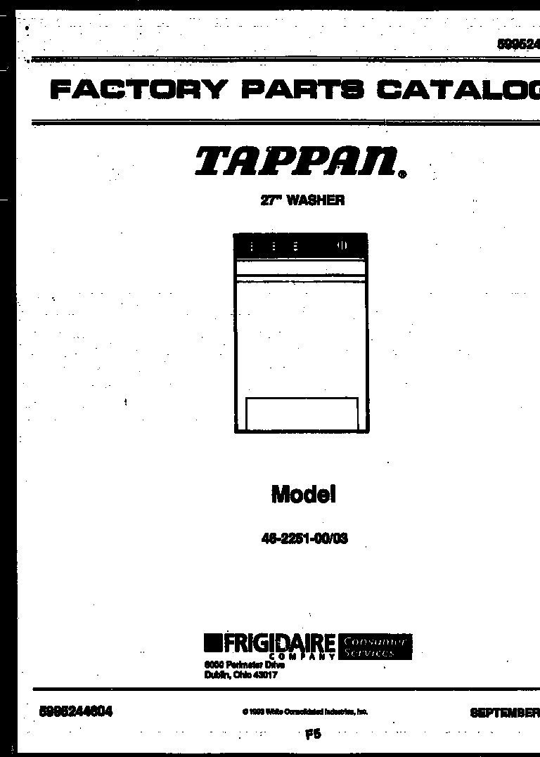 Tappan 46-2251-00-03 null diagram