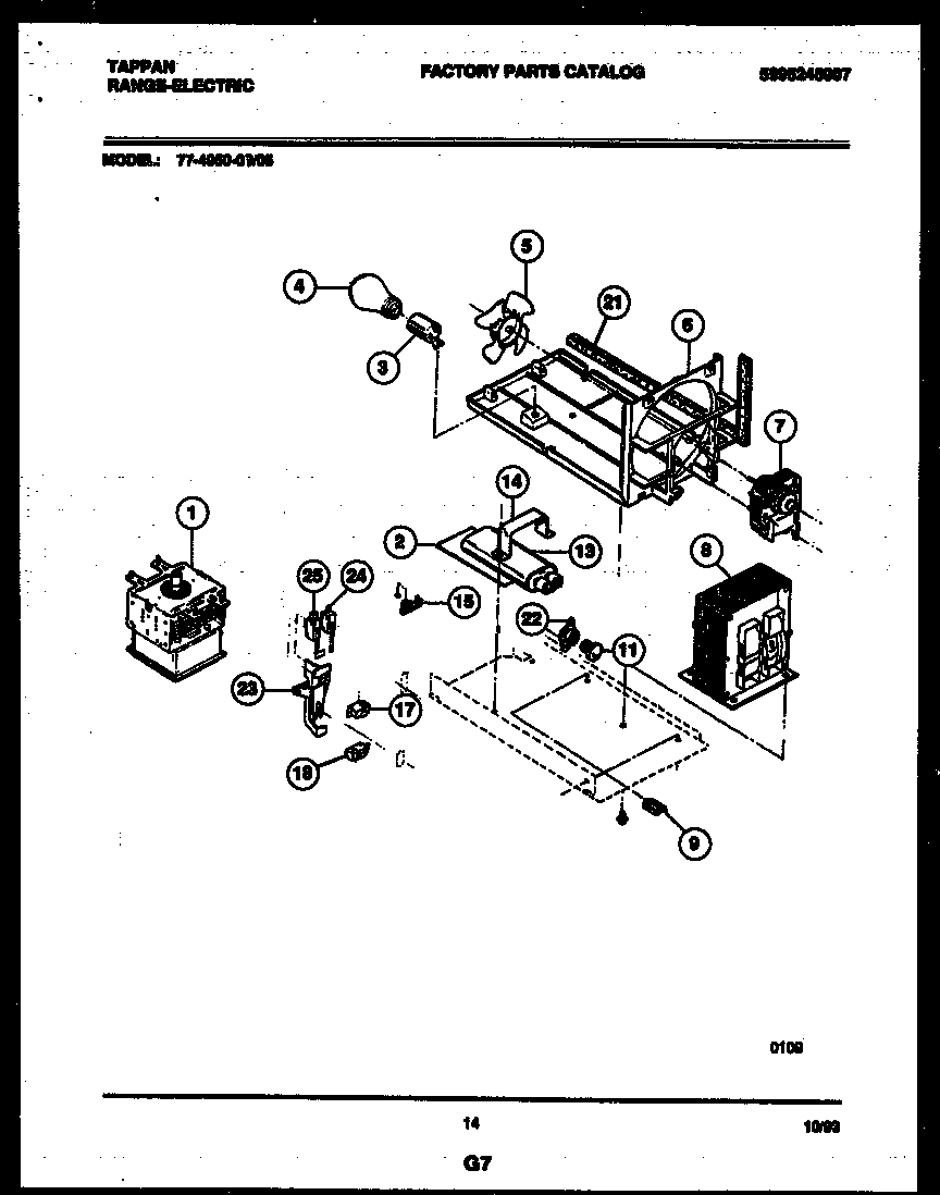 Tappan 77-4950-23-05 power control diagram