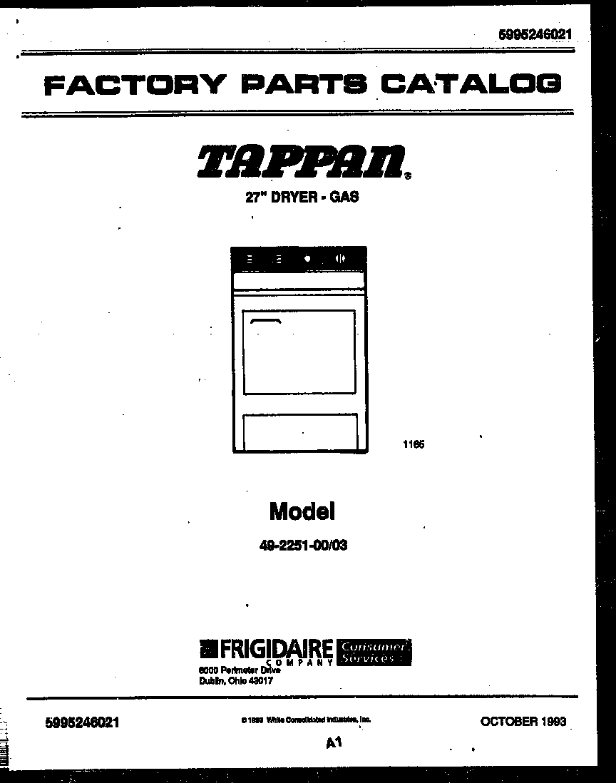 Tappan 49-2251-00-03 null diagram