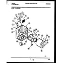 Tappan 49-2251-00-03 cabinet and component parts diagram