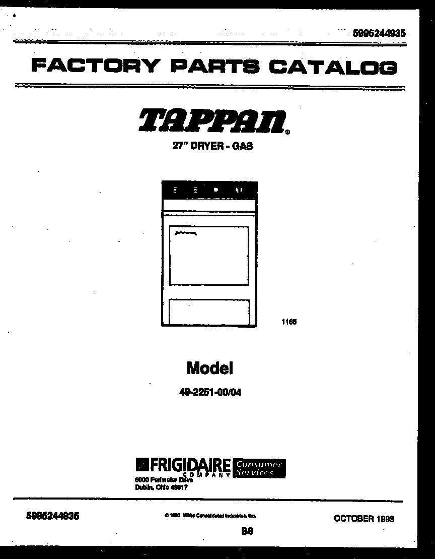 Tappan 49-2251-00-04 null diagram