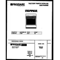 Tappan 30-2262-23-02 cover page diagram