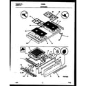 Tappan 30-2262-23-02 cooktop and broiler drawer parts diagram