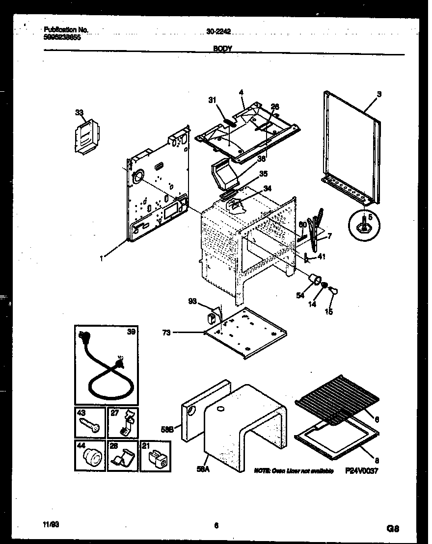 Tappan 30-2242-00-02 body parts diagram