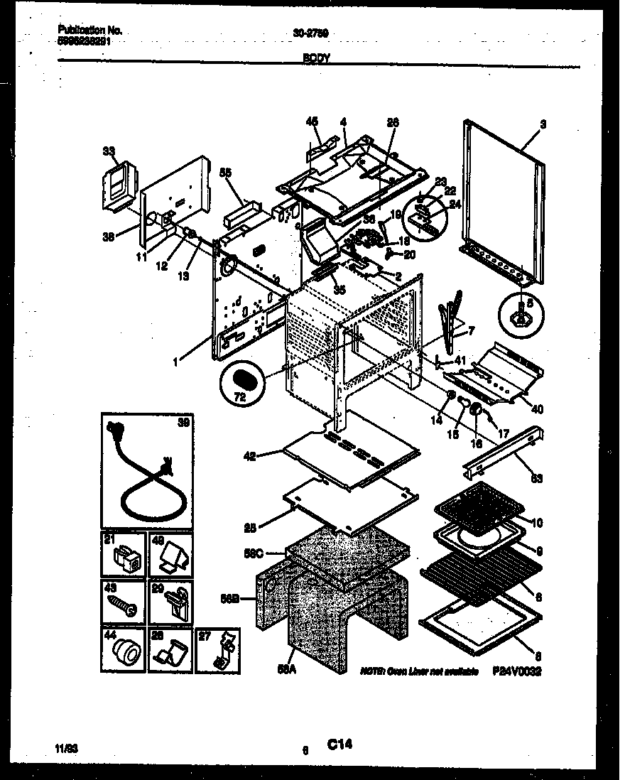 Tappan 30-2759-00-07 body parts diagram