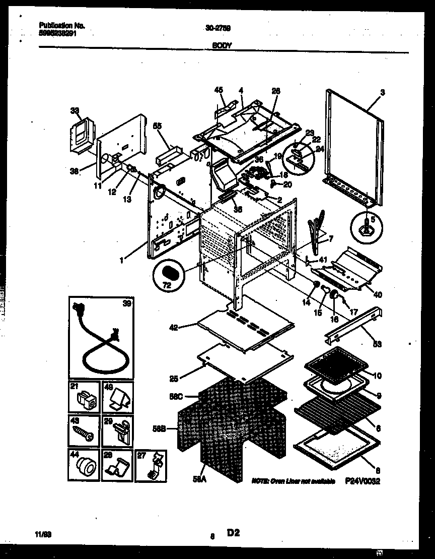 Tappan 30-2759-00-07 body parts diagram