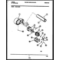 Tappan 49-2451-23-03 blower and drive parts diagram