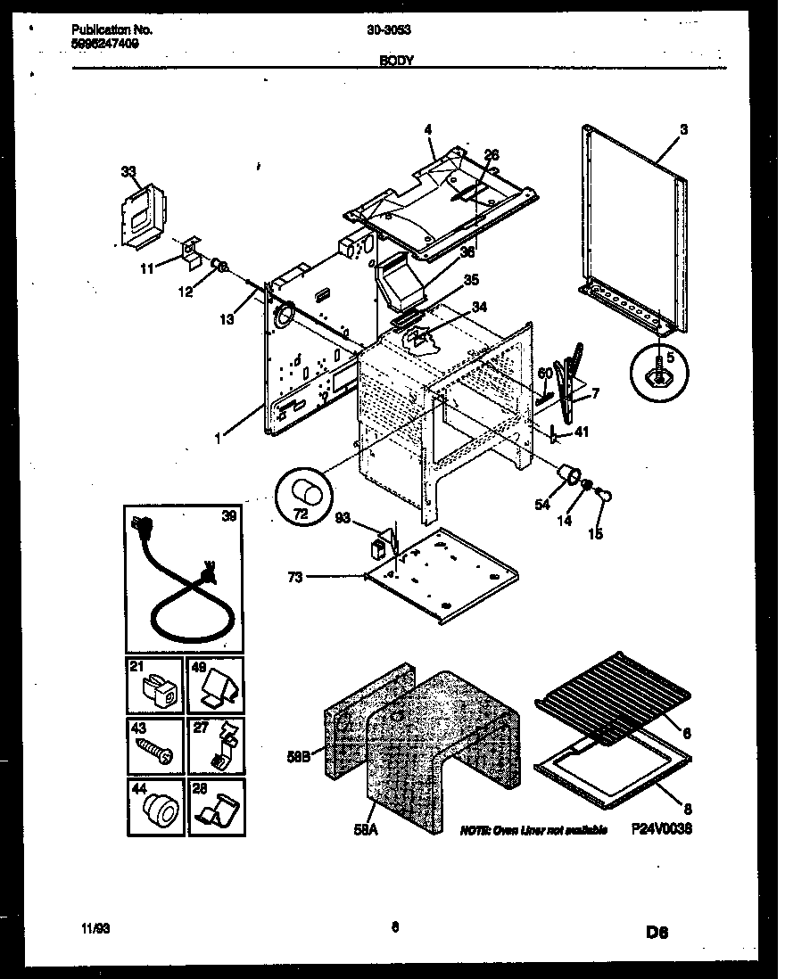 Tappan 30-3053-00-01 body parts diagram