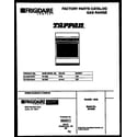Tappan 30-3352-00-03 cover page diagram